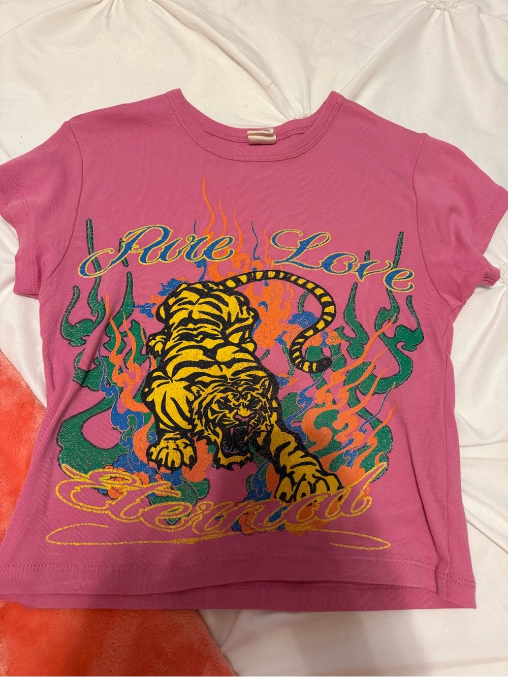 Urban Outfitters Pink Graphic Tiger Tee